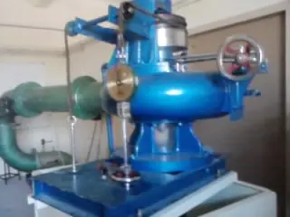Turbine test rig built at the Sanmati works in Roorkee